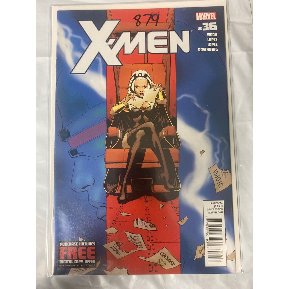 Marvel X-Men #36 2012 Storm Cover Brian Wood David Lopez Modern Age Comic Book